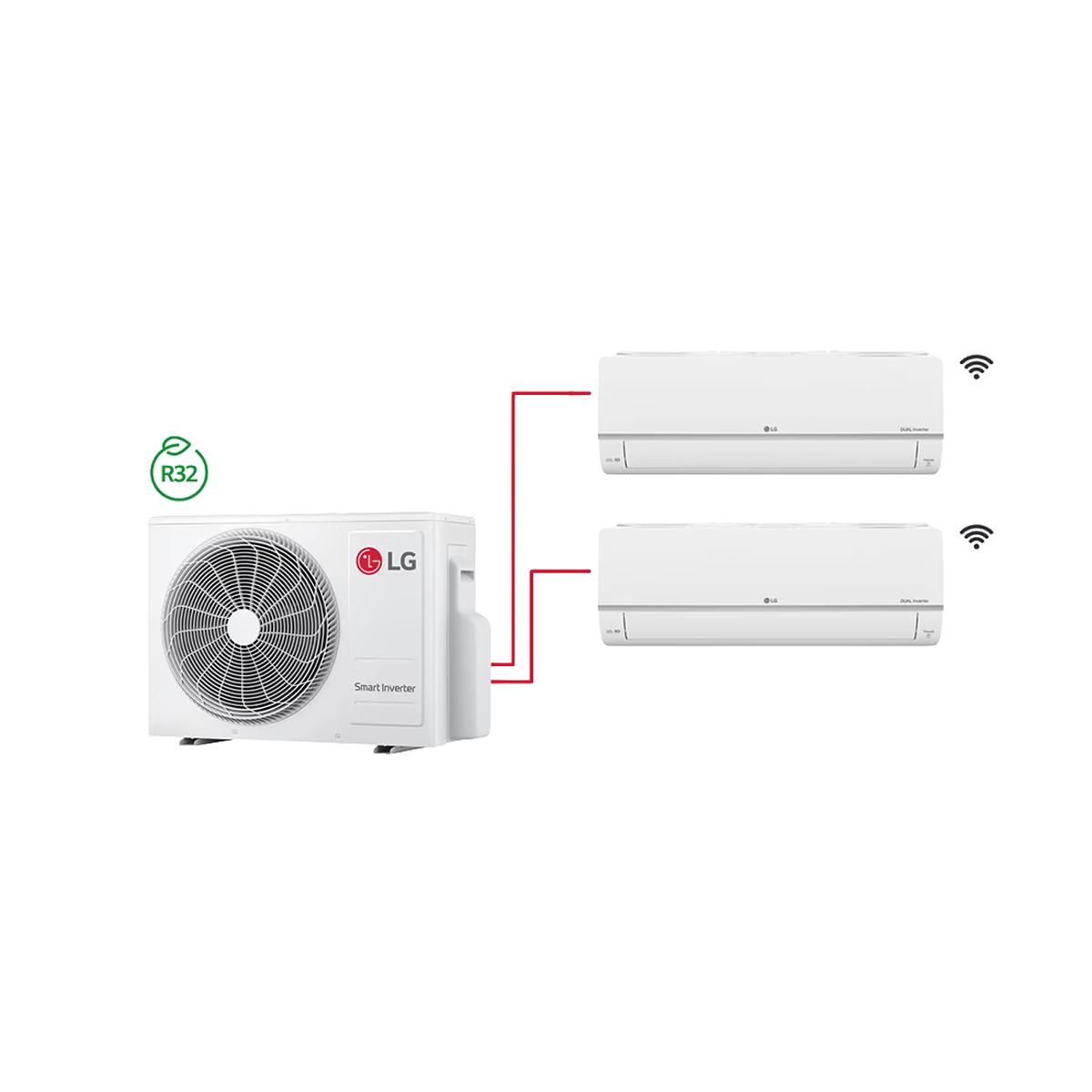 LG Inverter Multi Split Wi-Fi Klima DP3 9K+24K Btu
