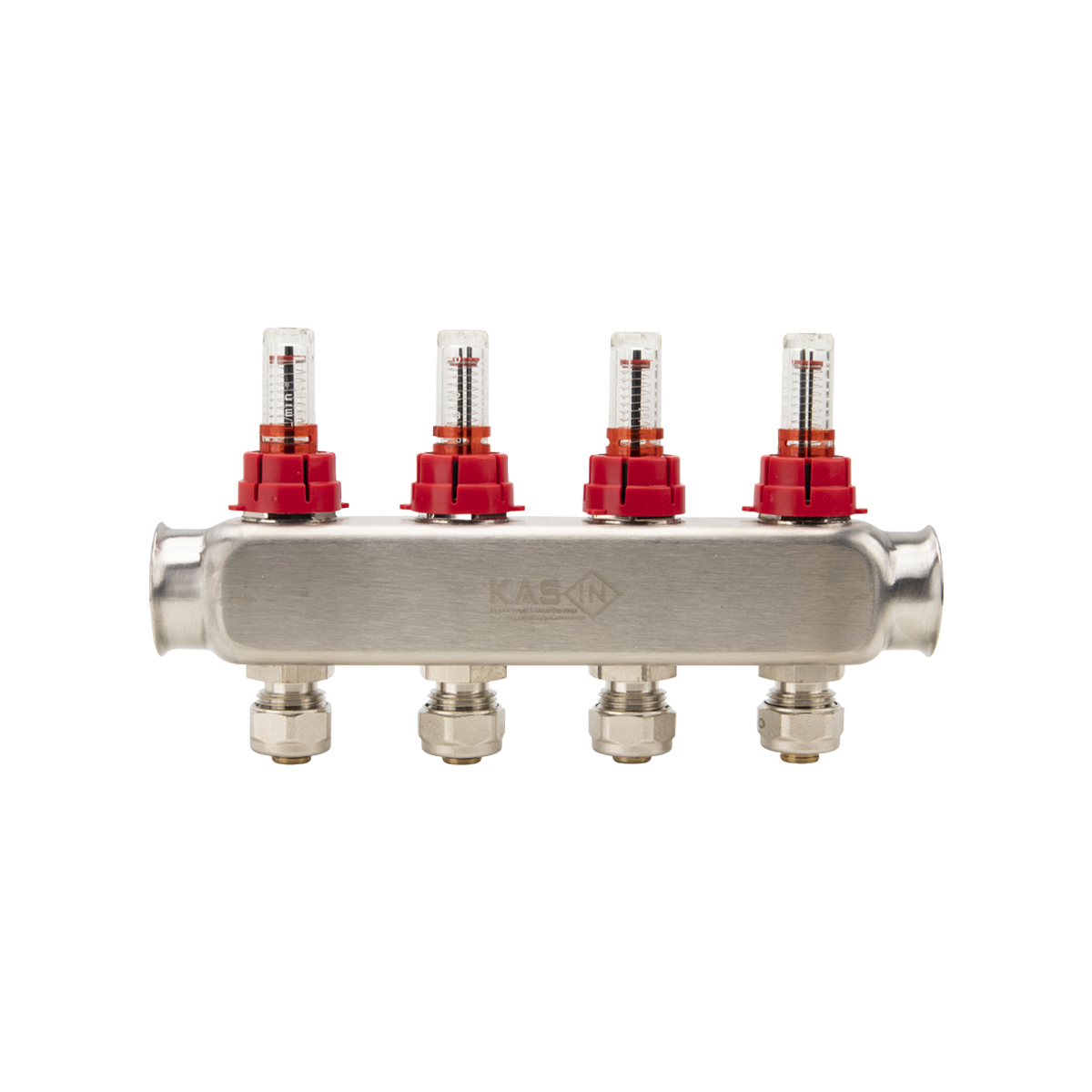 KAS Kare Tip Debili Kollektör Manometre Rakorlu